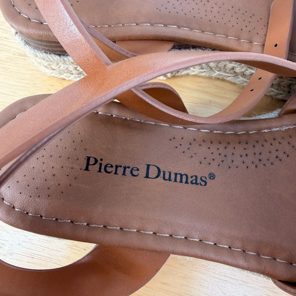 Pierre Dumas Magic-30 Sandal Womens 8 New Espadrille Platform H-Band Boho Chic